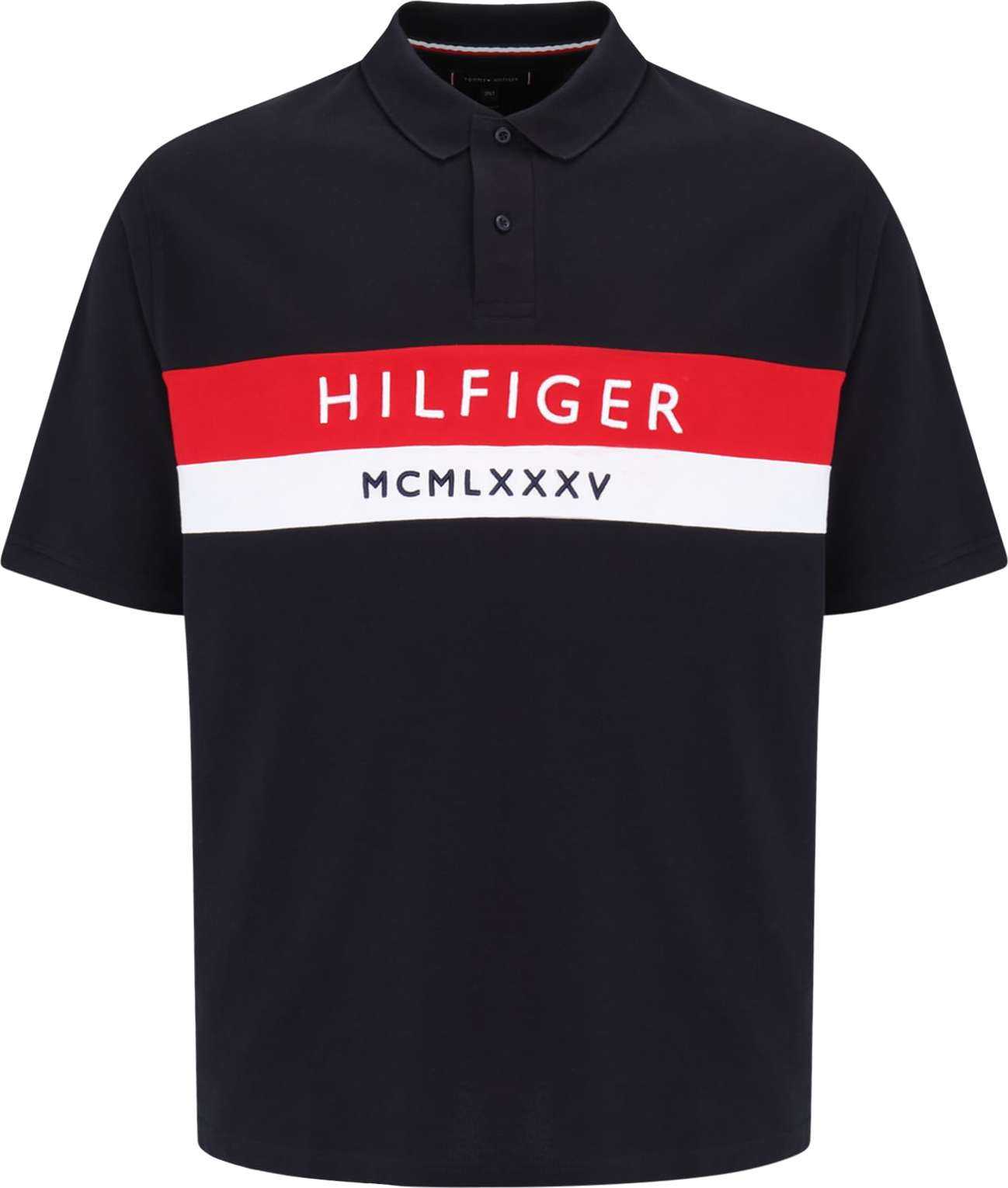 Tommy Hilfiger Big & Tall Tričko noční modrá / červená / bílá