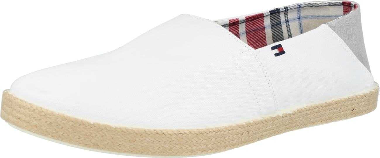 TOMMY HILFIGER Espadrilky 'Easy Summer' šedá / bílá