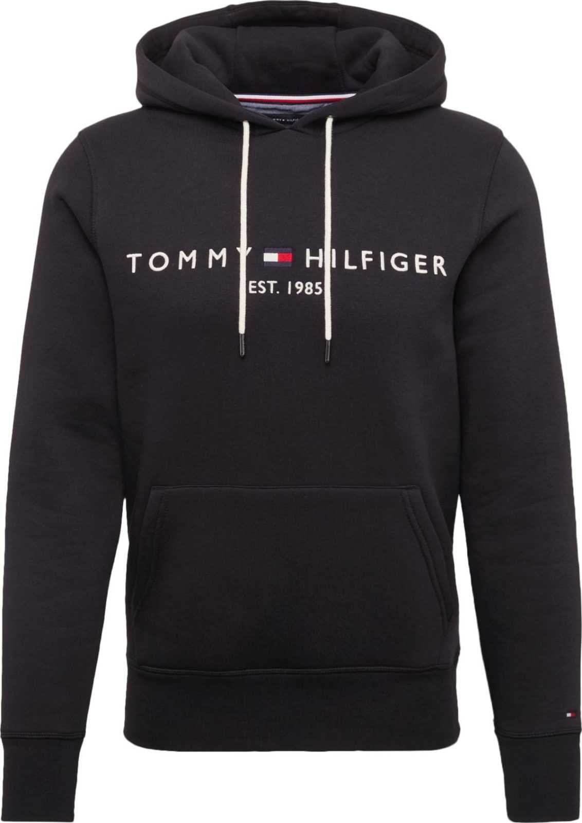 TOMMY HILFIGER Mikina námořnická modř / červená / černá / bílá