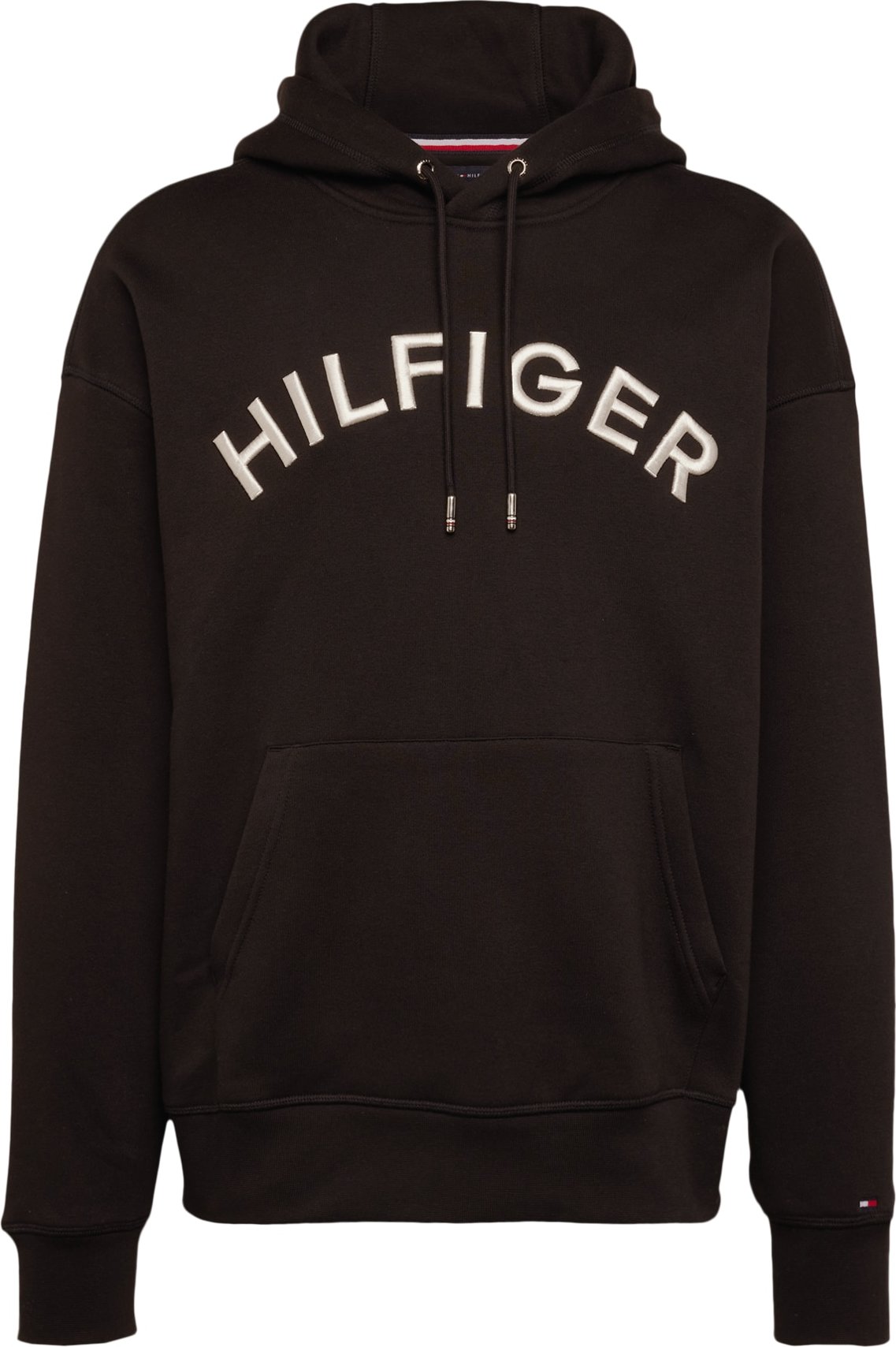 TOMMY HILFIGER Mikina černá / stříbrná