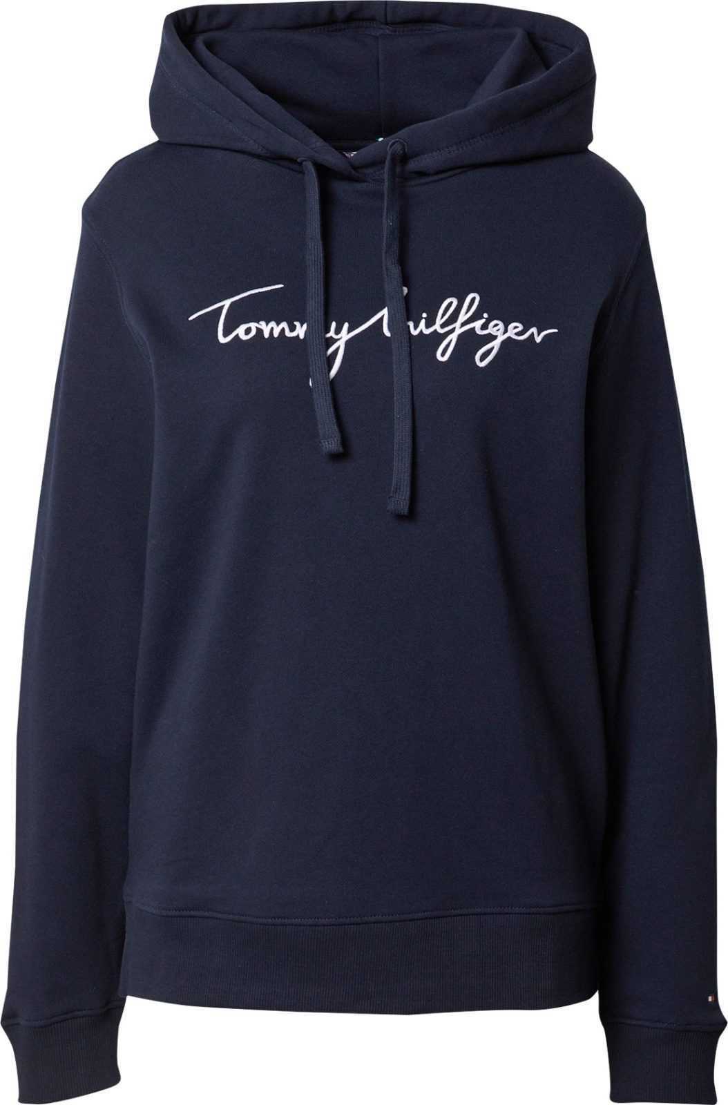 TOMMY HILFIGER Mikina námořnická modř / bílá