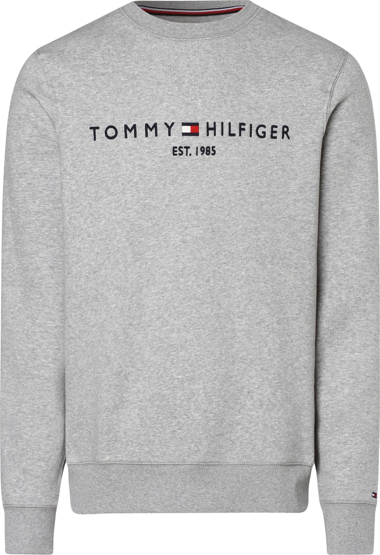 TOMMY HILFIGER Mikina námořnická modř / stříbrně šedá / červená / bílá