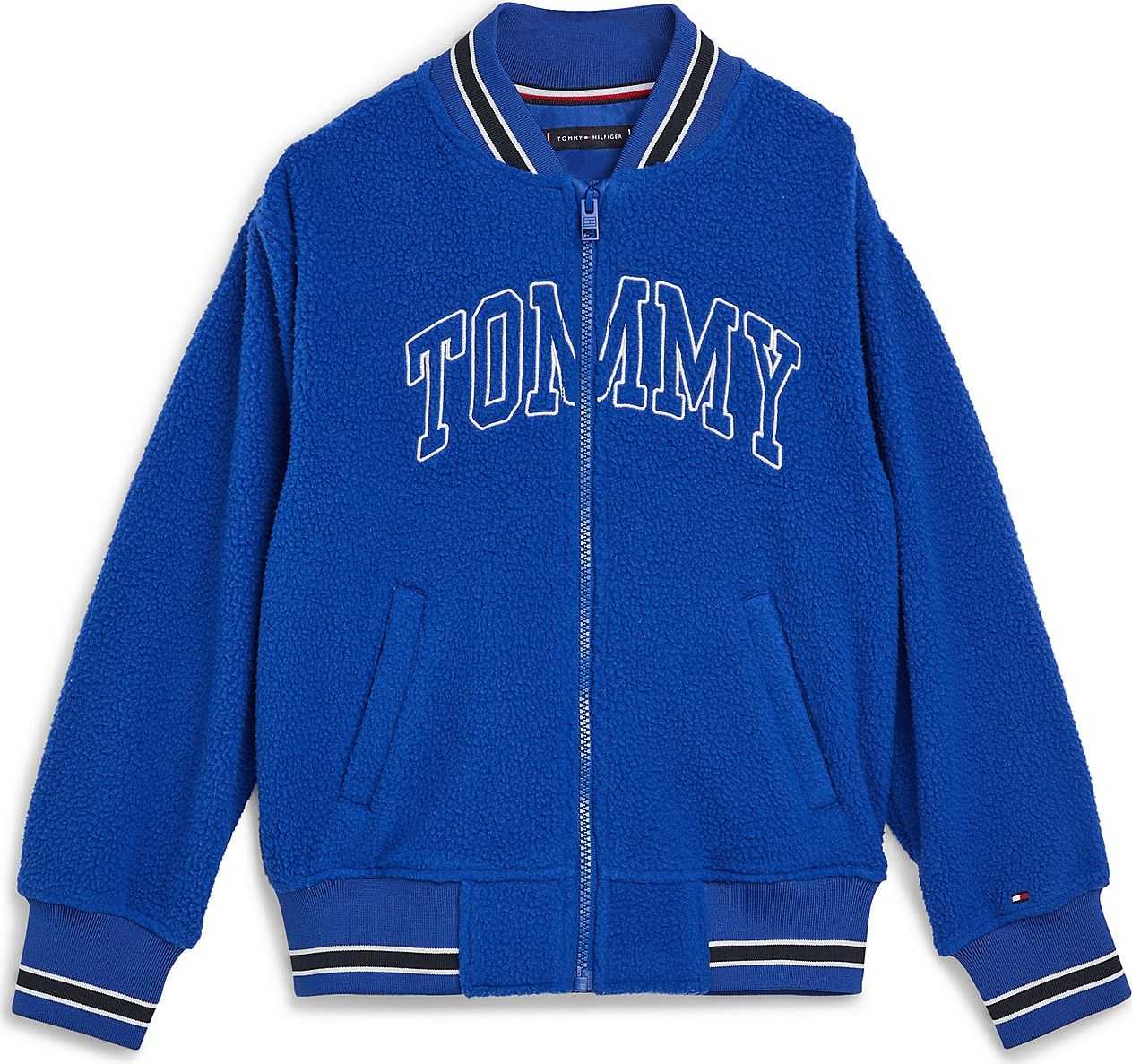 TOMMY HILFIGER Mikina safírová / černá / bílá