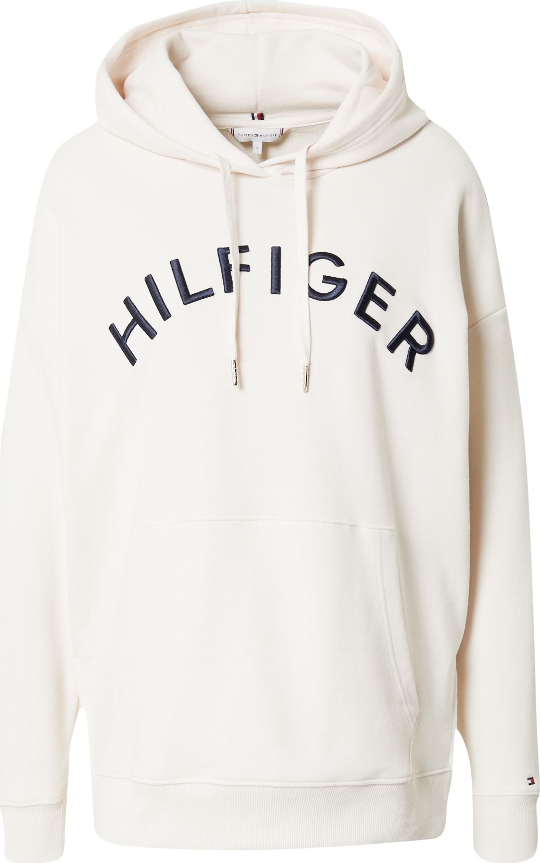 TOMMY HILFIGER Mikina starobéžová / námořnická modř / krvavě červená / bílá