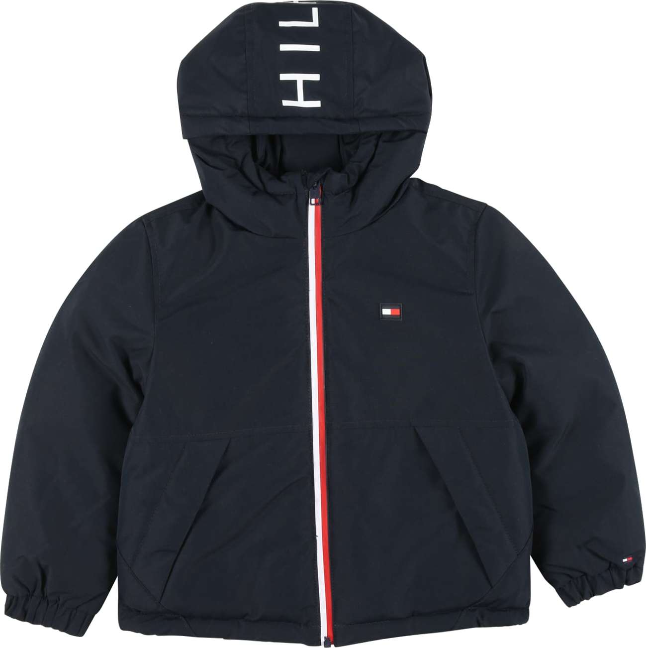 TOMMY HILFIGER Přechodná bunda tmavě modrá / červená / bílá