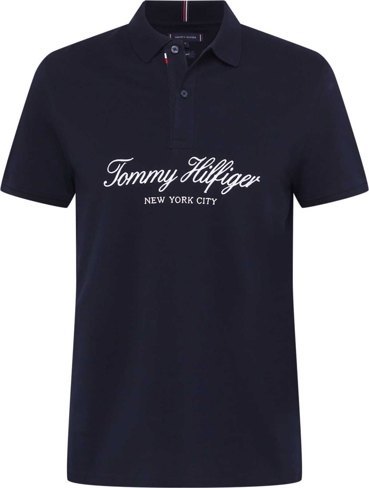 TOMMY HILFIGER Tričko marine modrá / červená / bílá