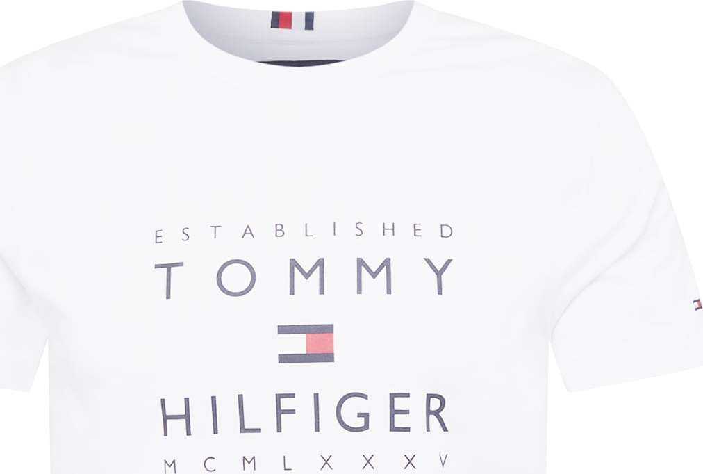 TOMMY HILFIGER Tričko námořnická modř / červená / bílá