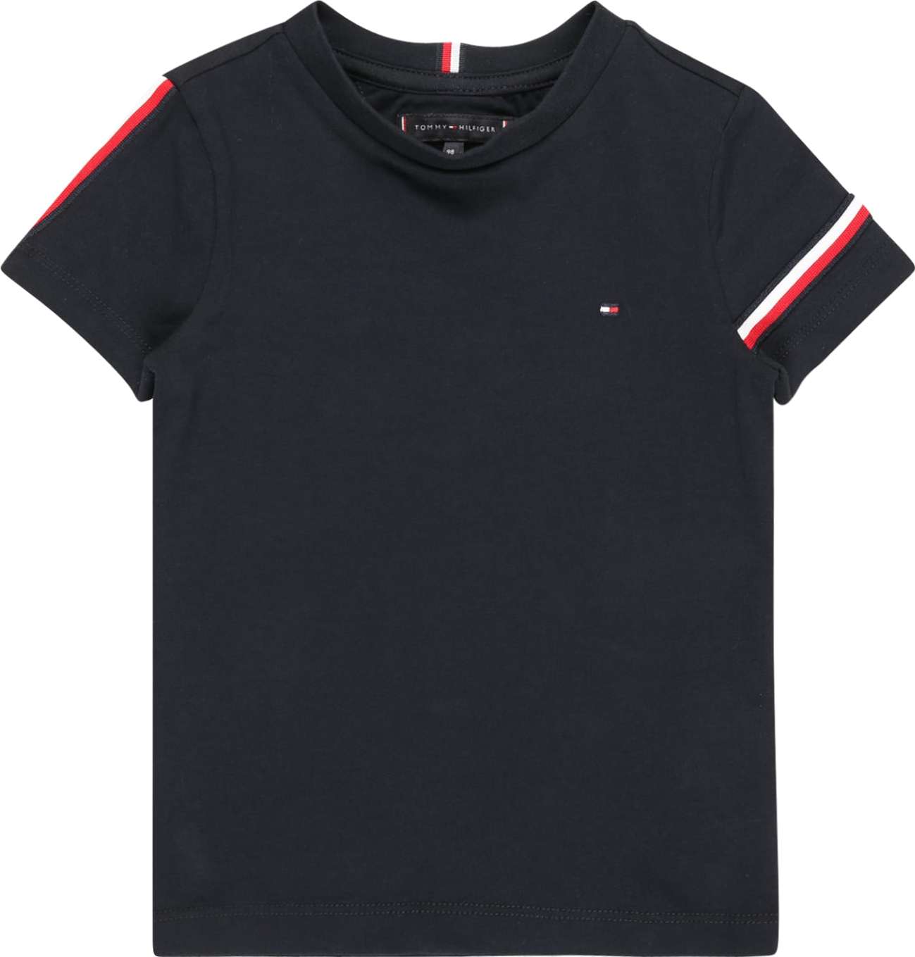 TOMMY HILFIGER Tričko tmavě modrá / červená / bílá