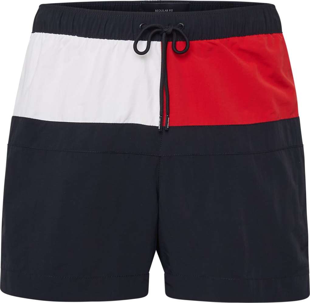 Tommy Hilfiger Underwear Plavecké šortky námořnická modř / červená / bílá