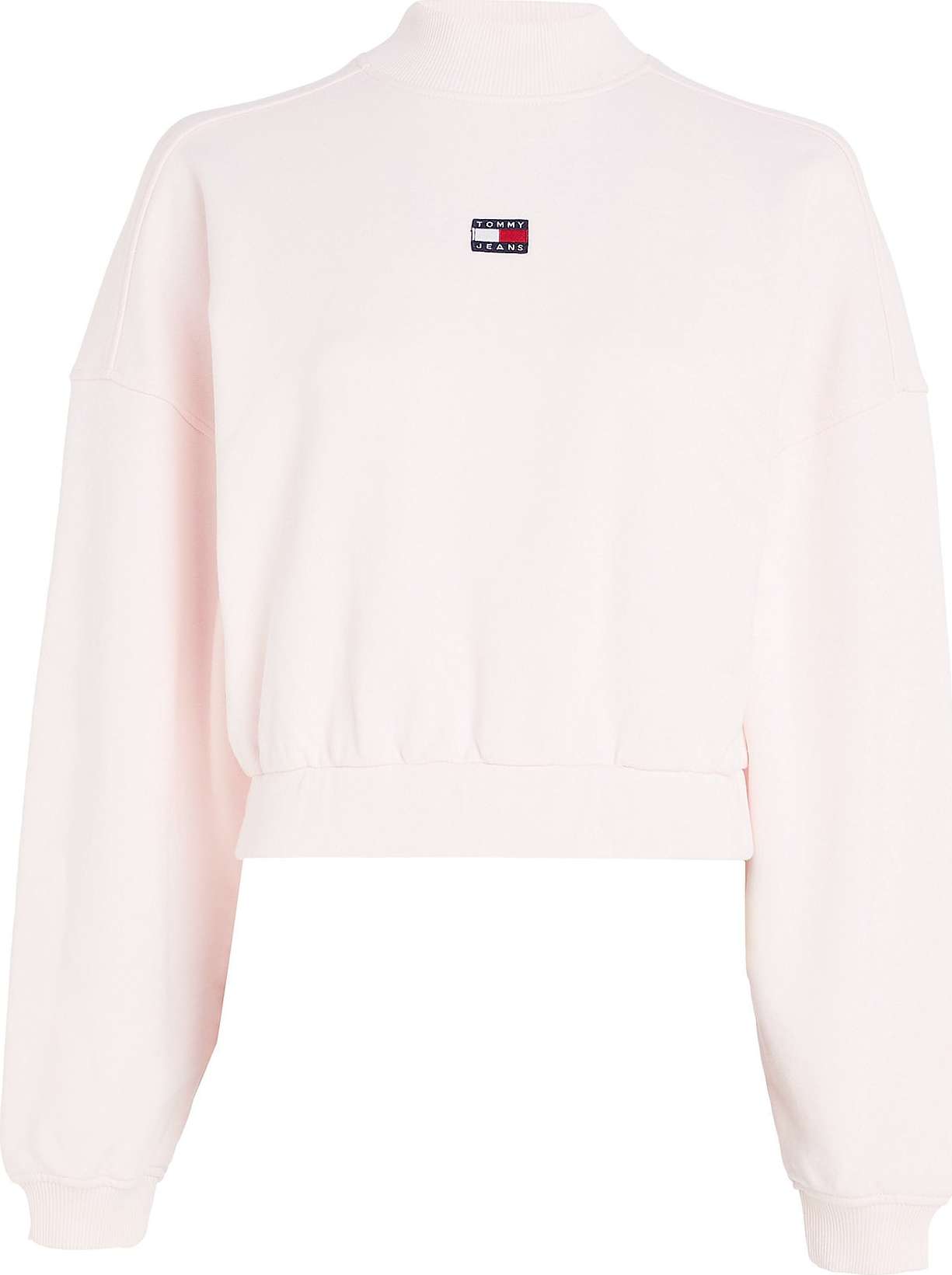 Tommy Jeans Mikina námořnická modř / světle růžová / offwhite