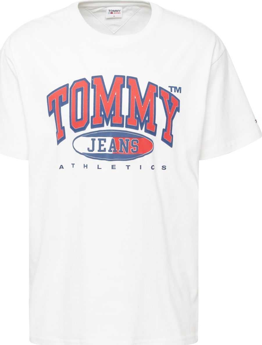 Tommy Jeans Tričko námořnická modř / červená / bílá