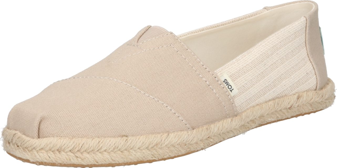 TOMS Espadrilky béžová / krémová