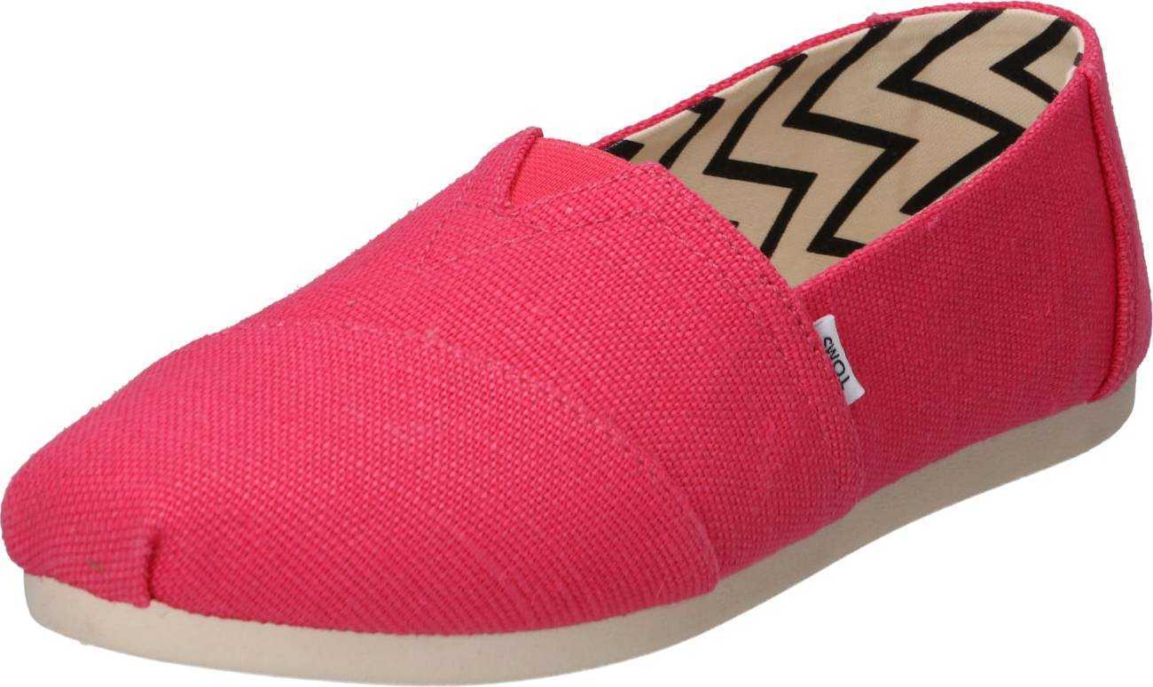 TOMS Espadrilky 'ALPARGATA' pink / černá / bílá