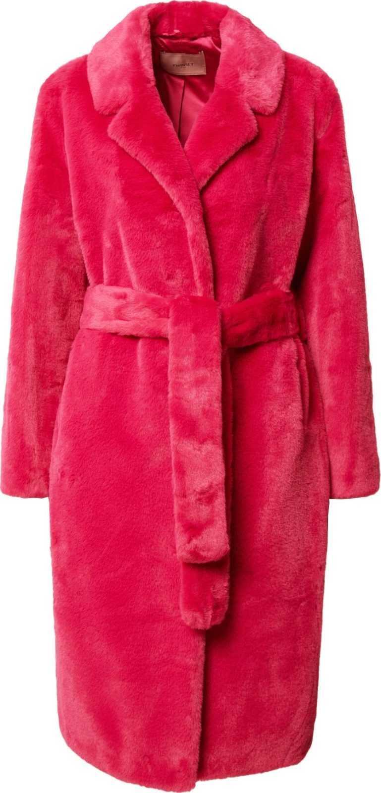 Twinset Zimní kabát 'CAPPOTTO' fuchsiová