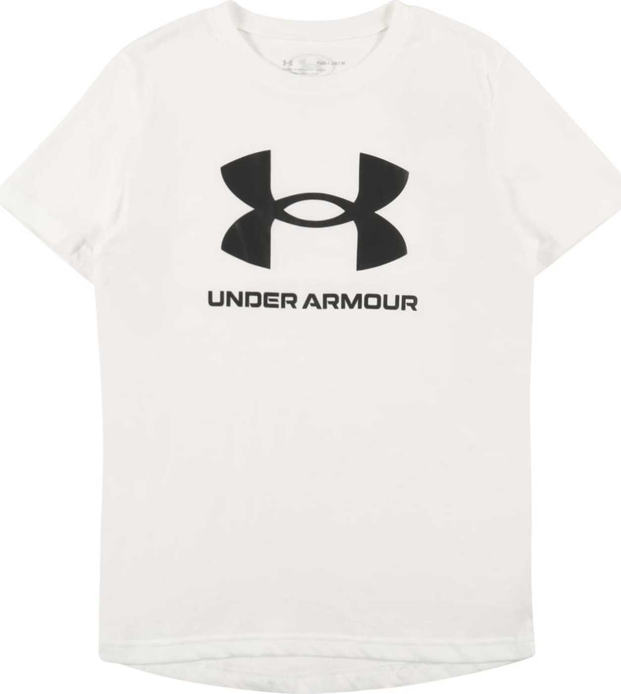 UNDER ARMOUR Funkční tričko černá / bílá