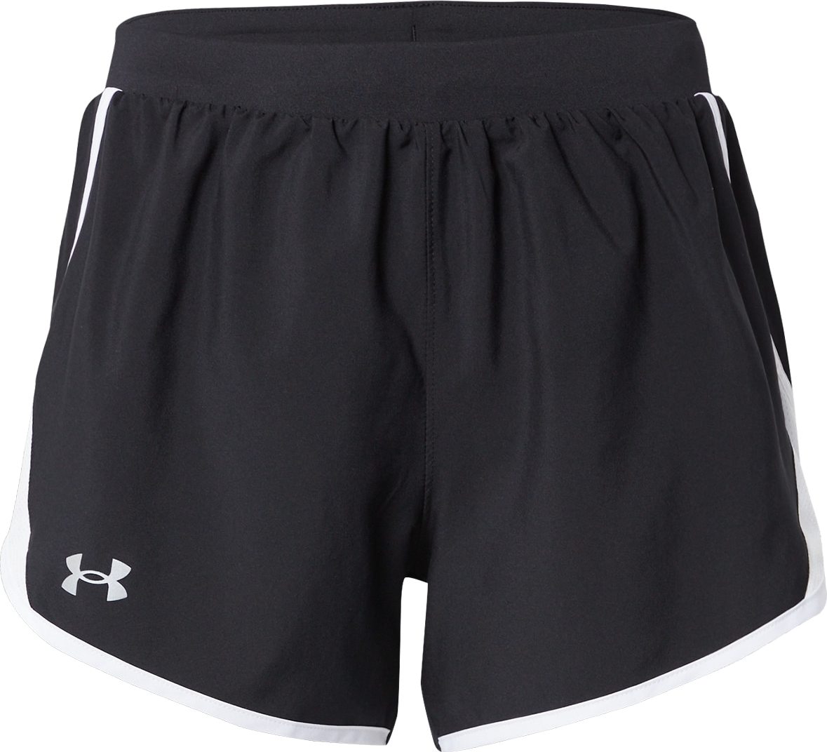 UNDER ARMOUR Sportovní kalhoty černá / bílá