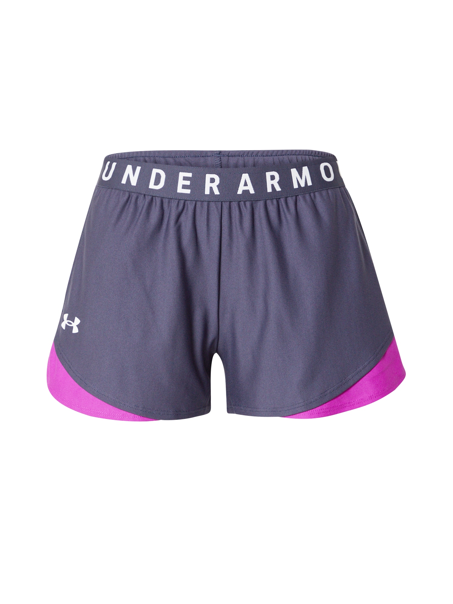 UNDER ARMOUR Sportovní kalhoty 'Play Up 3..0' grafitová / tmavě fialová / bílá