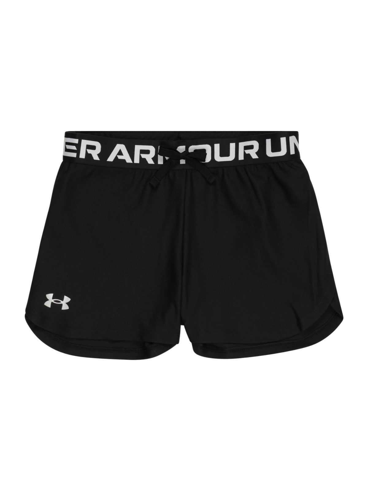 UNDER ARMOUR Sportovní kalhoty 'Play Up' černá / bílá