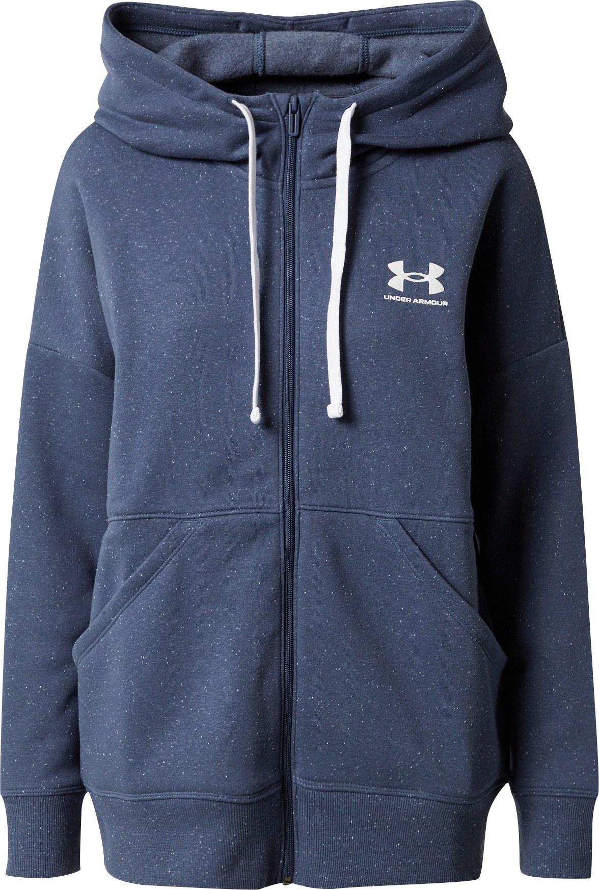 UNDER ARMOUR Sportovní mikina tmavě šedá / bílá