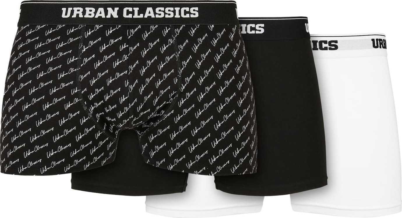 Urban Classics Boxerky černá / bílá