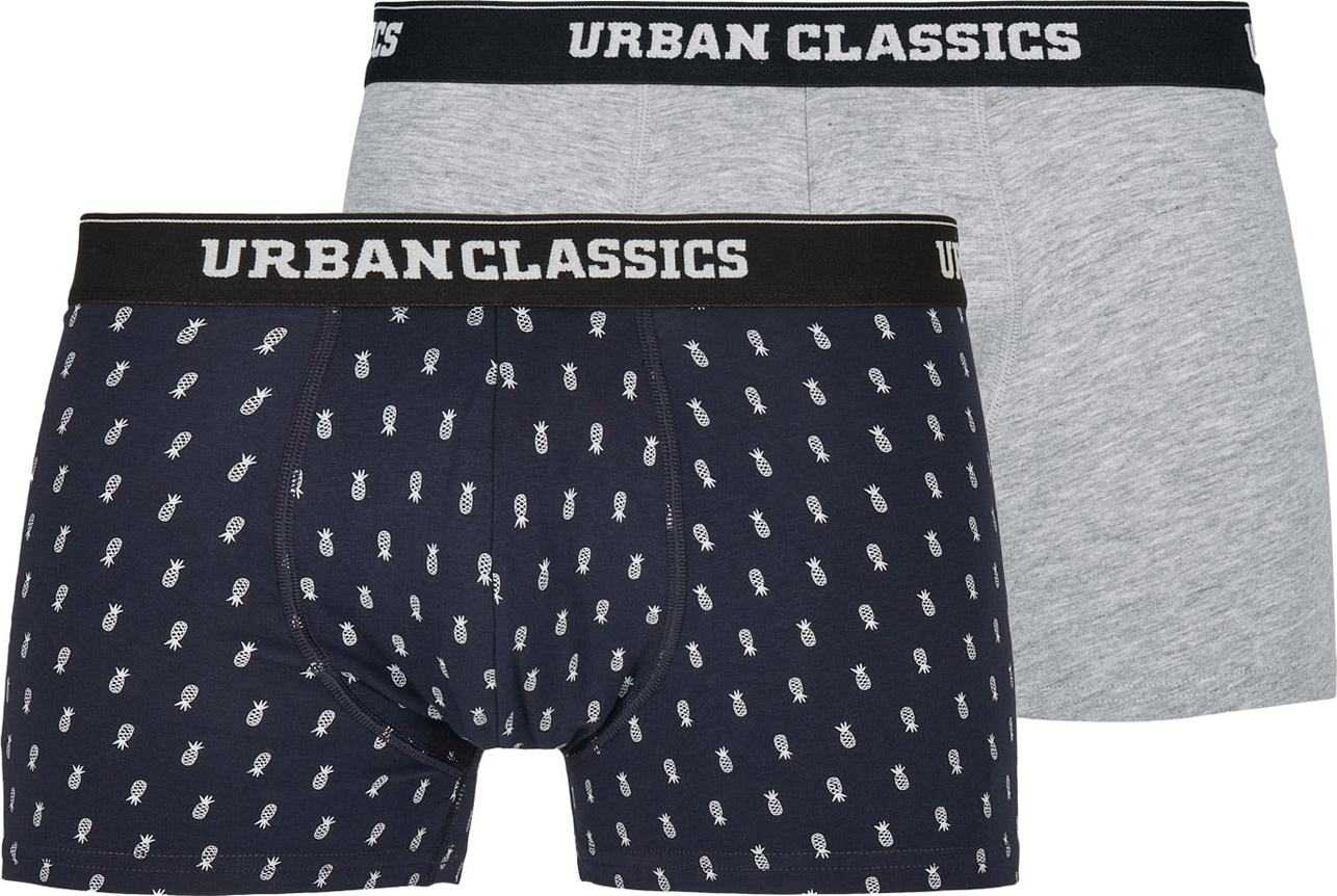 Urban Classics Boxerky tmavě modrá / světle šedá