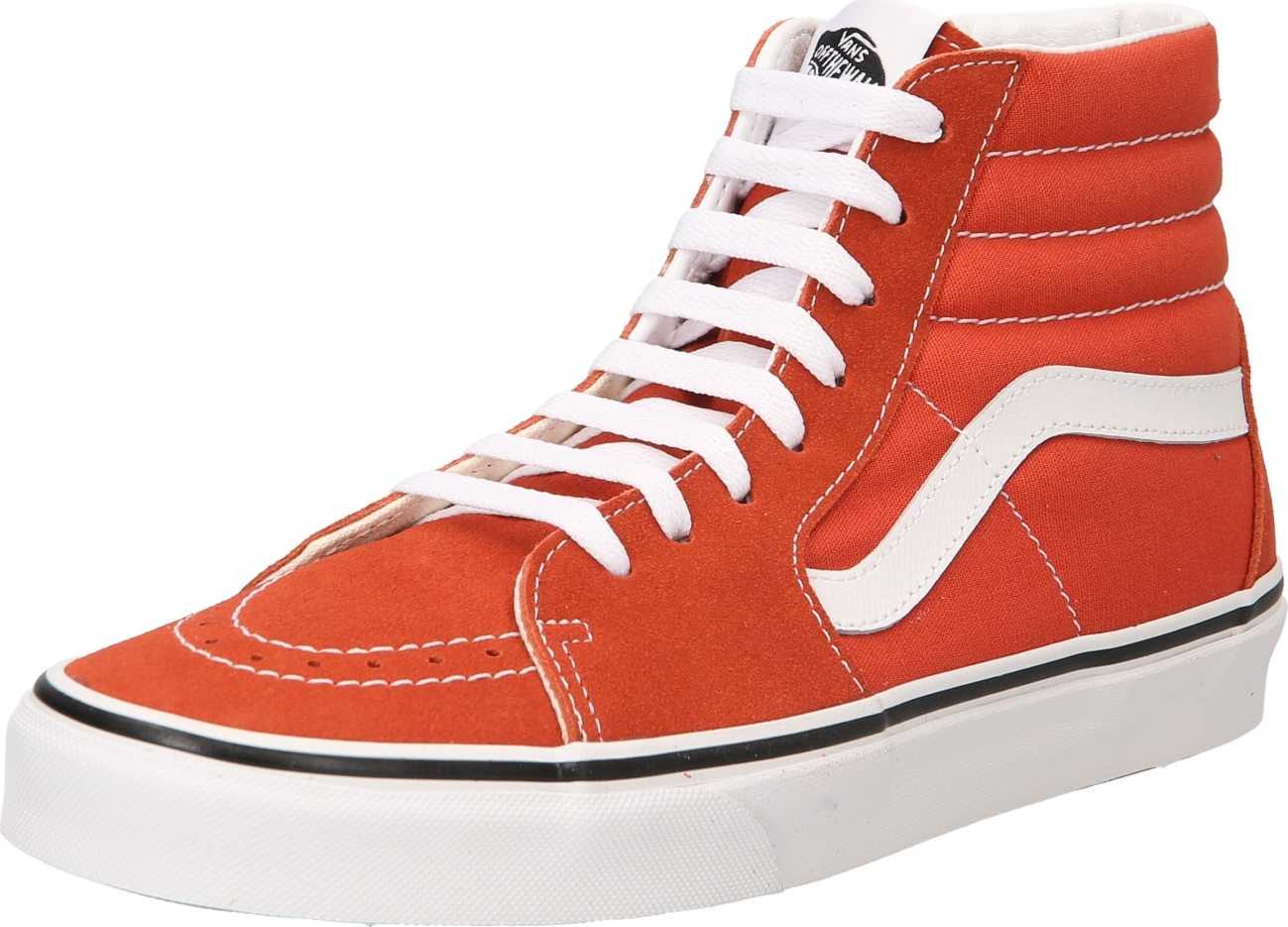 VANS Kotníkové tenisky oranžově červená / černá / bílá