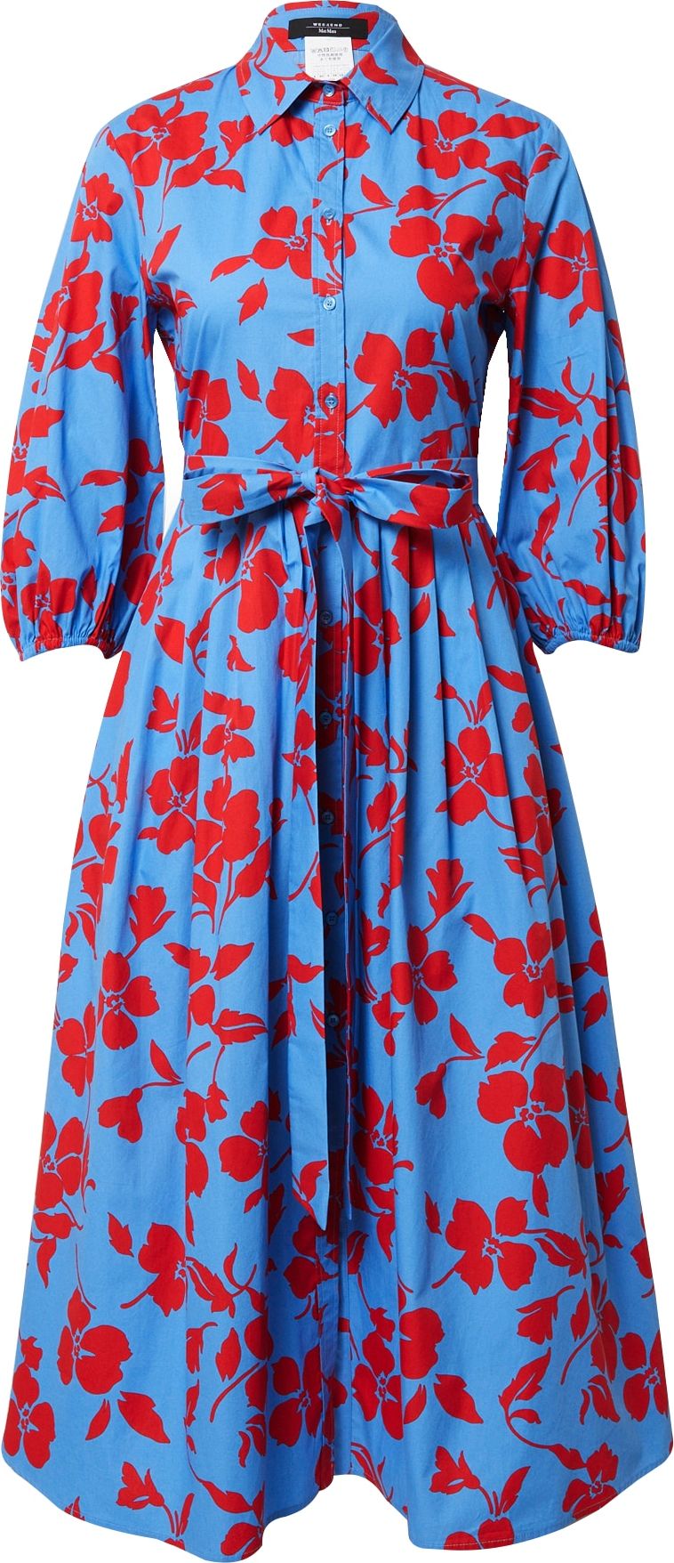 Weekend Max Mara Košilové šaty 'ARLETTE' modrá / červená