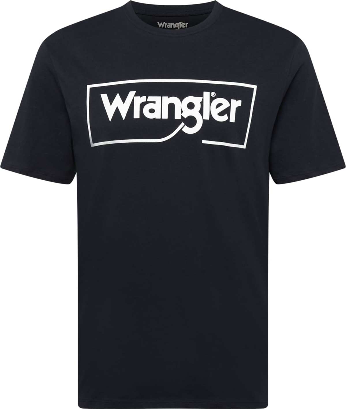 WRANGLER Tričko černá / bílá