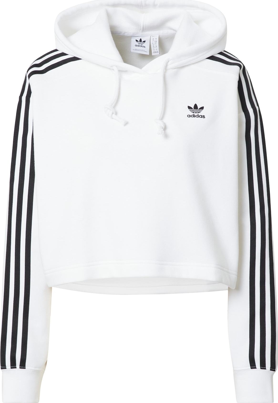 ADIDAS ORIGINALS Mikina černá / bílá