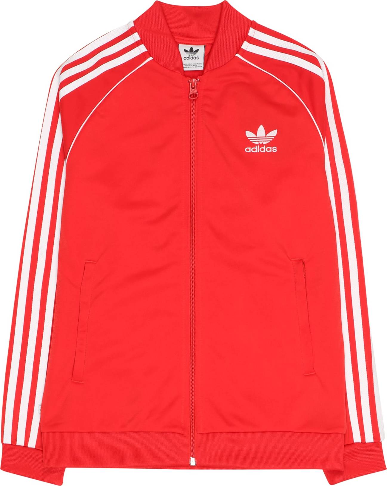 ADIDAS ORIGINALS Mikina červená / bílá