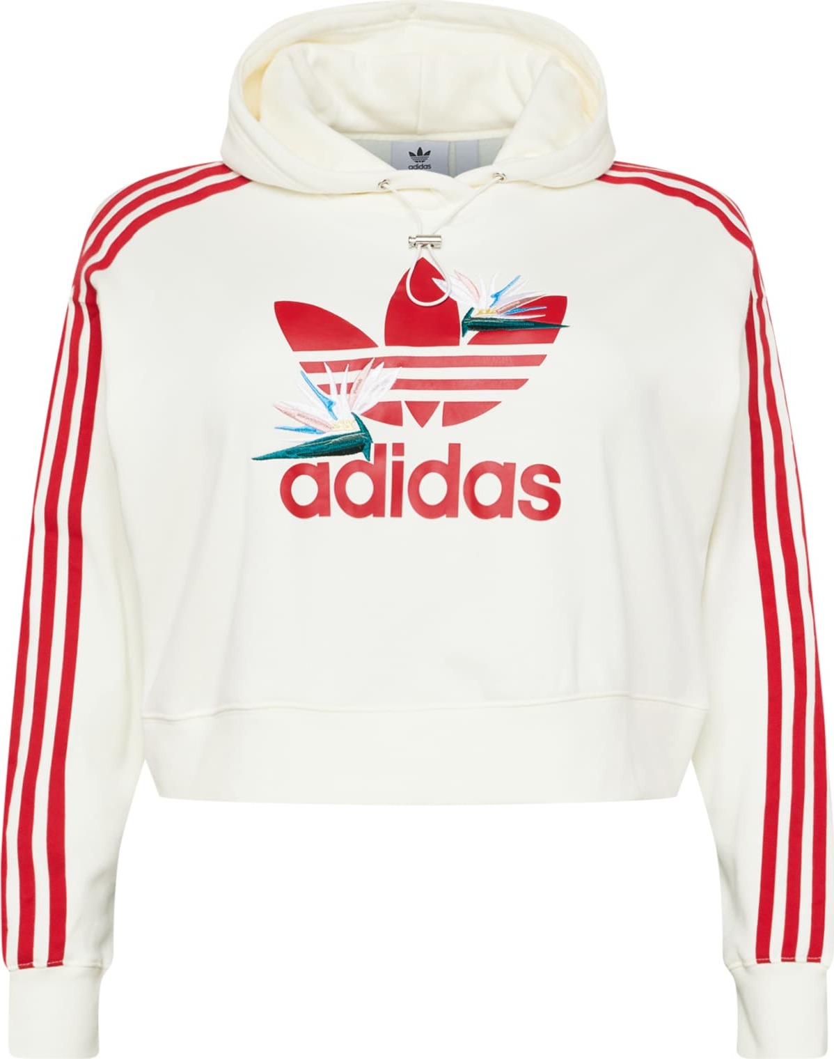 ADIDAS ORIGINALS Mikina světlemodrá / smaragdová / červená / offwhite