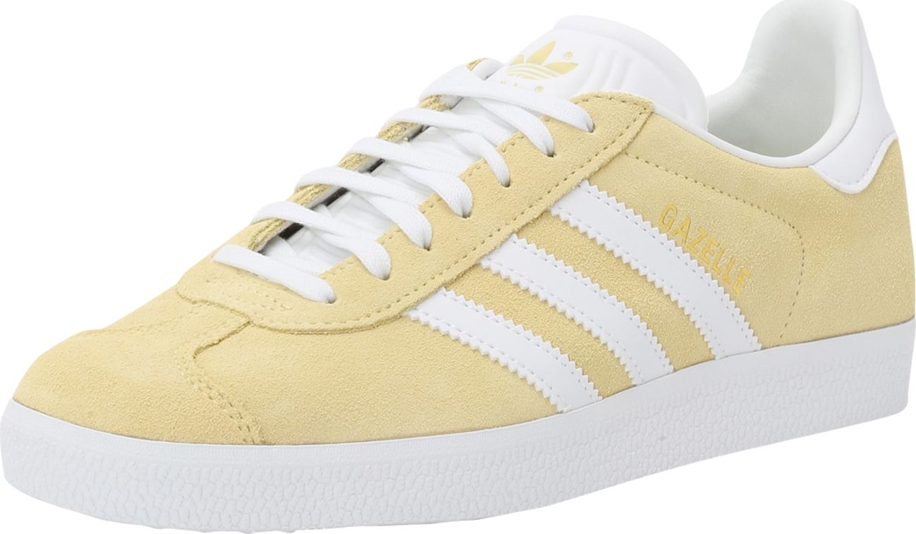 ADIDAS ORIGINALS Tenisky 'Gazelle' světle žlutá / bílá