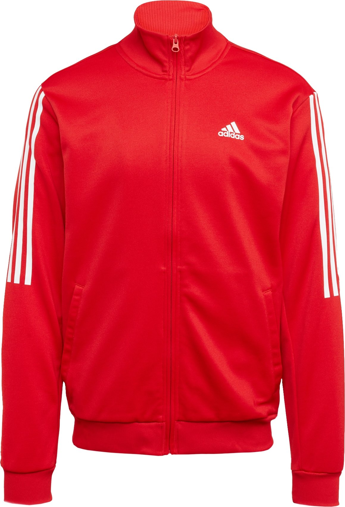 ADIDAS SPORTSWEAR Sportovní mikina červená / bílá