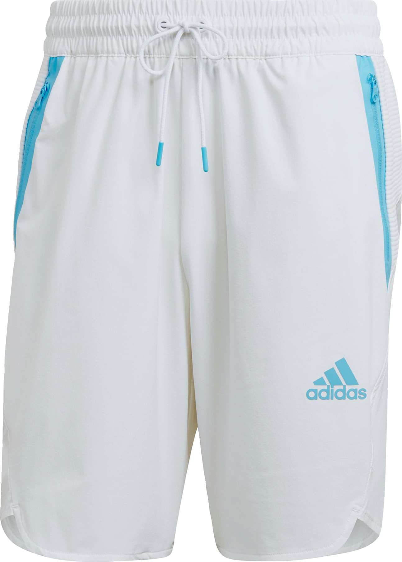 ADIDAS SPORTSWEAR Sportovní kalhoty světlemodrá / bílá