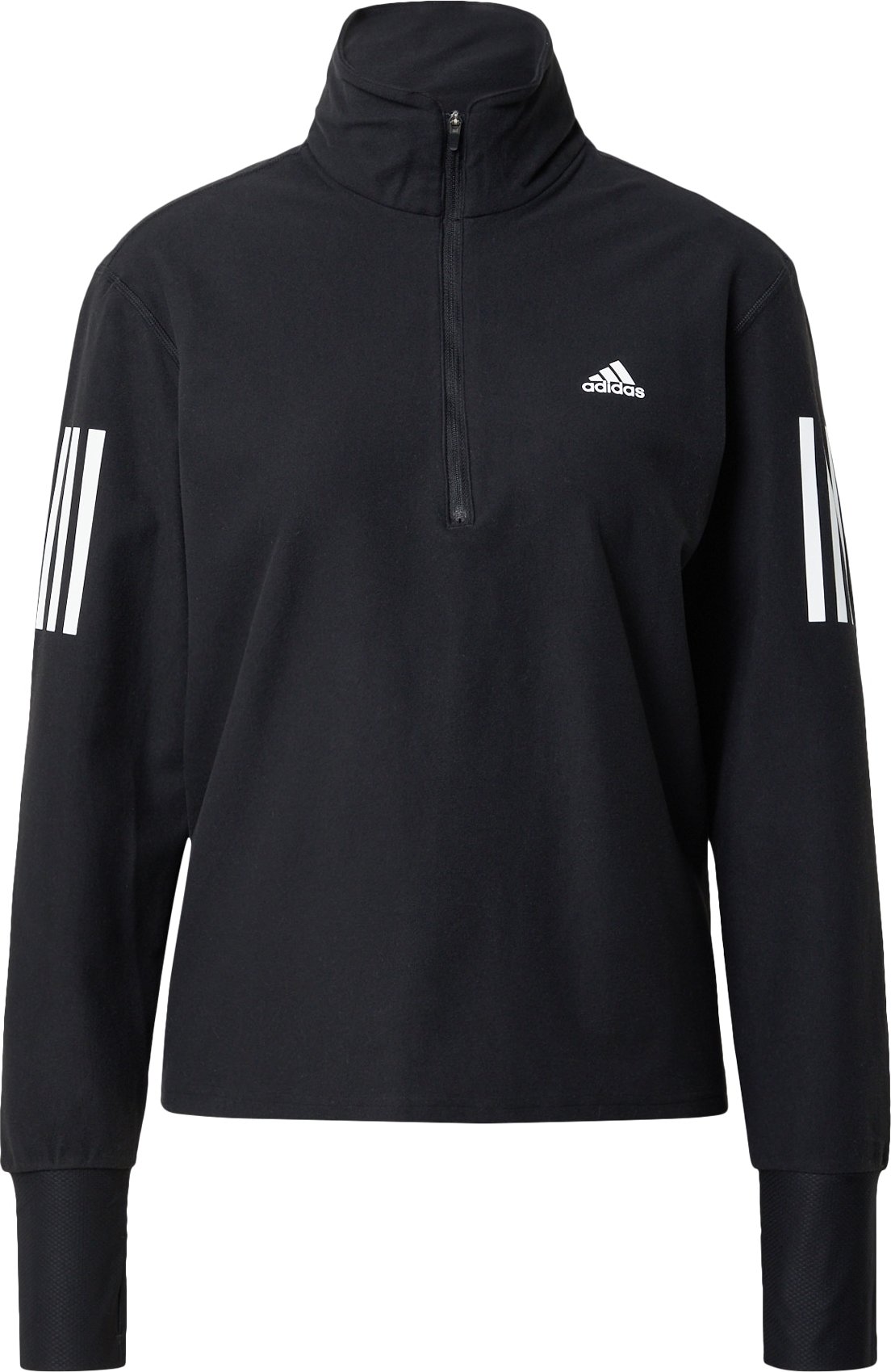 ADIDAS SPORTSWEAR Sportovní mikina černá / bílá