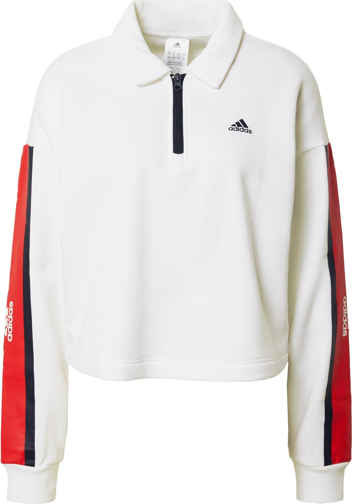 ADIDAS SPORTSWEAR Sportovní mikina krvavě červená / černá / bílá