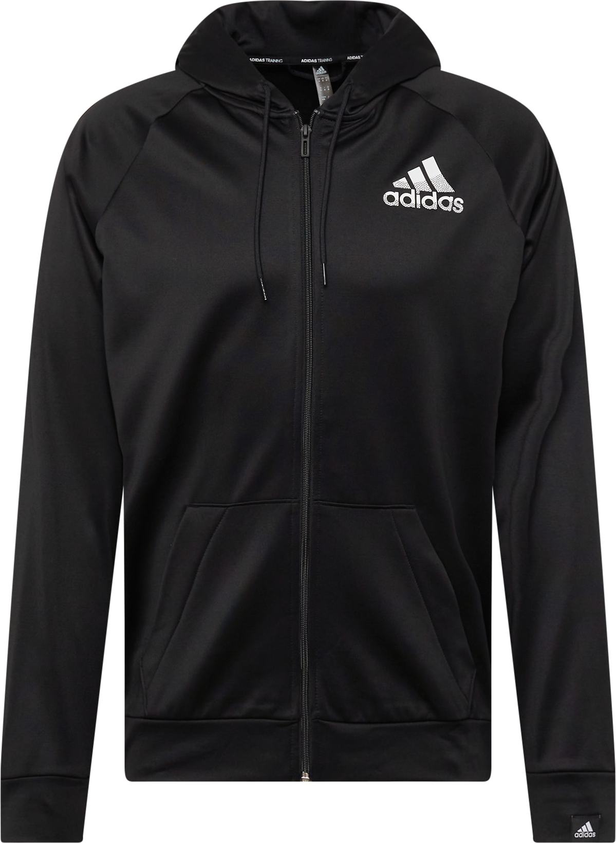 ADIDAS SPORTSWEAR Sportovní mikina 'Bos' černá / bílá