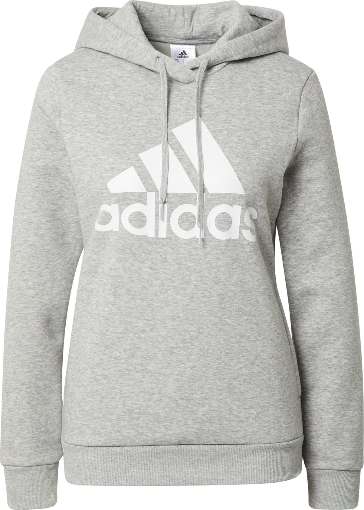 ADIDAS SPORTSWEAR Sportovní mikina šedý melír / bílá