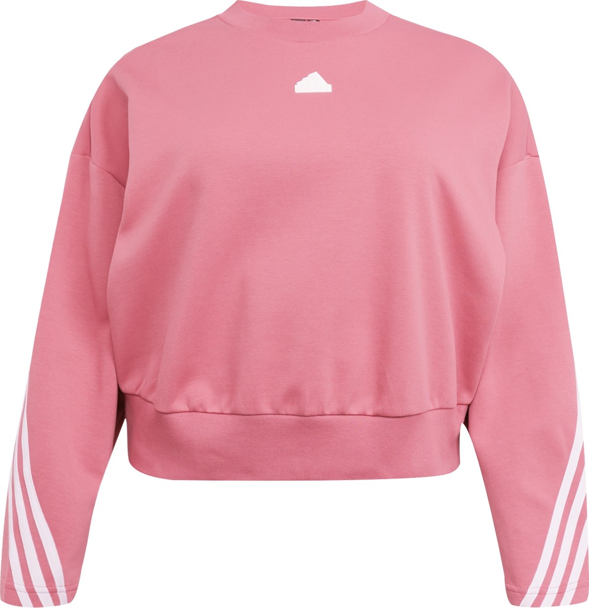 ADIDAS SPORTSWEAR Sportovní mikina světle růžová / bílá