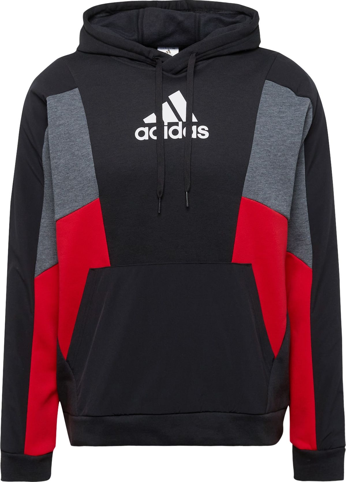 ADIDAS SPORTSWEAR Sportovní mikina tmavě šedá / červená / černá / bílá