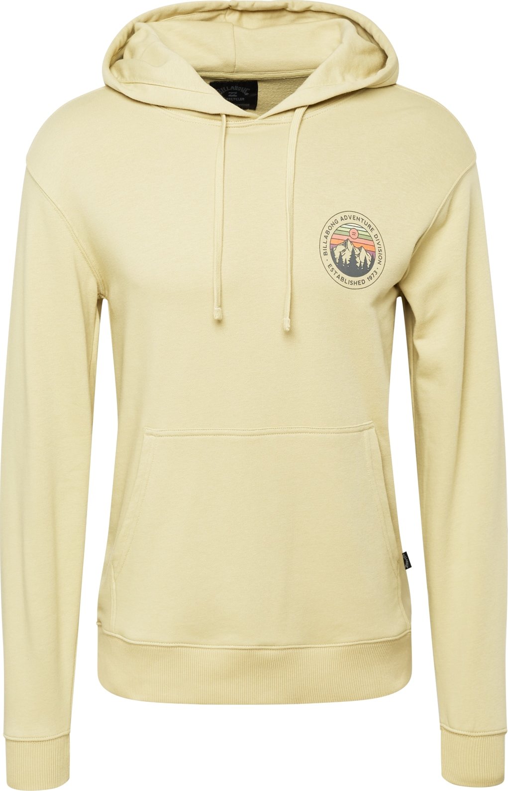 BILLABONG Mikina zelená / khaki / oranžová / černá