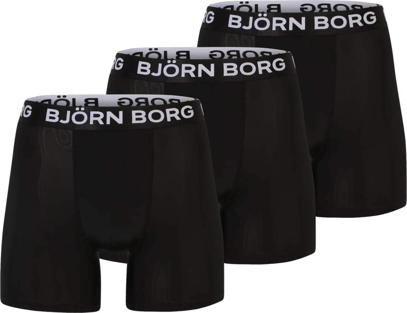 BJÖRN BORG Sportovní spodní prádlo černá / bílá