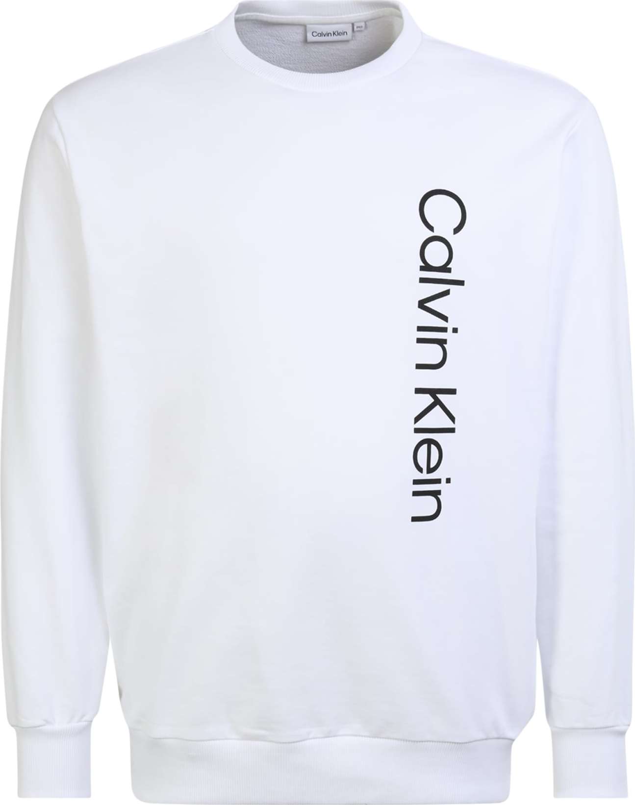 Calvin Klein Big & Tall Mikina černá / bílá