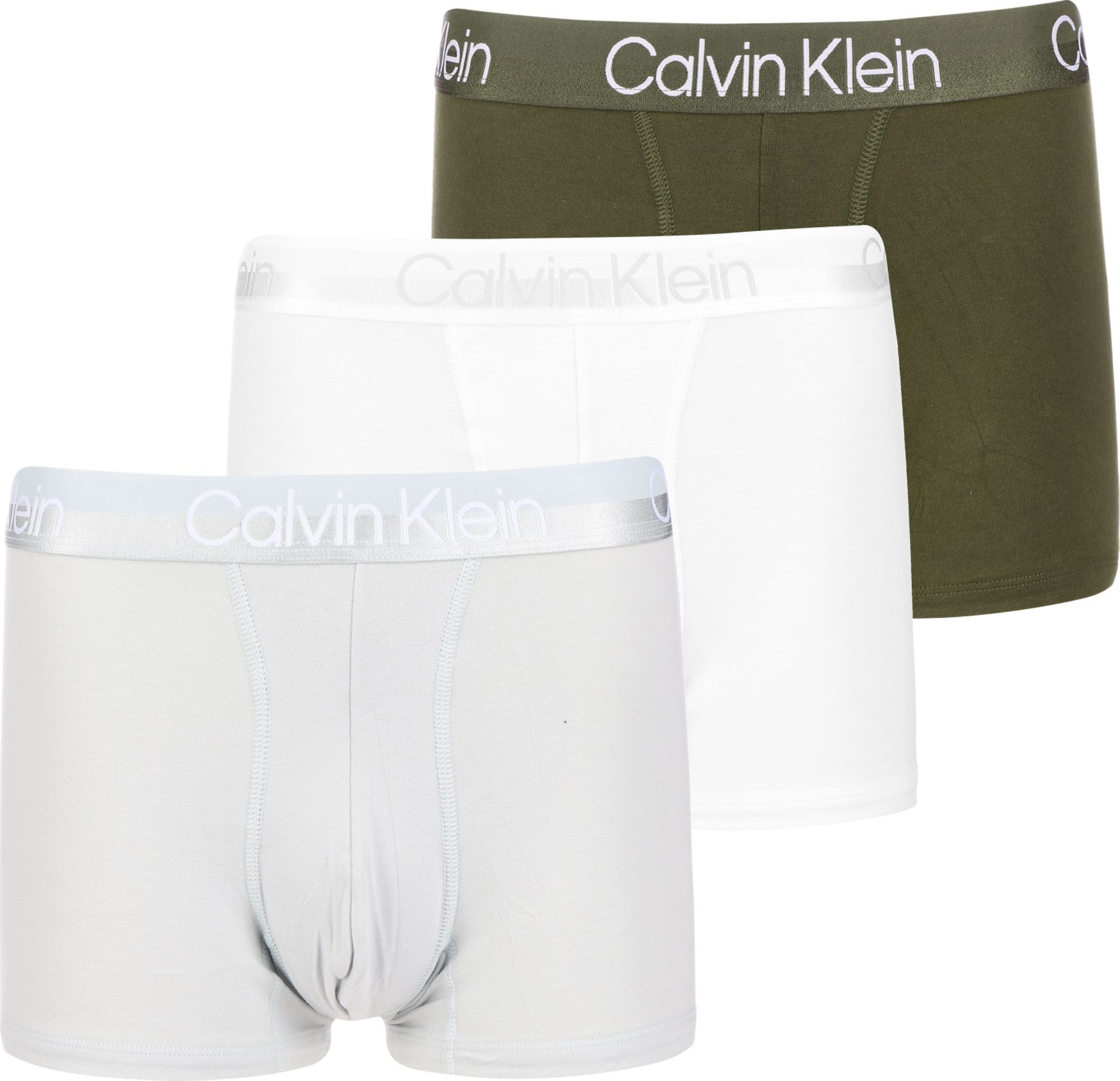 Calvin Klein Underwear Boxerky aqua modrá / olivová / bílá