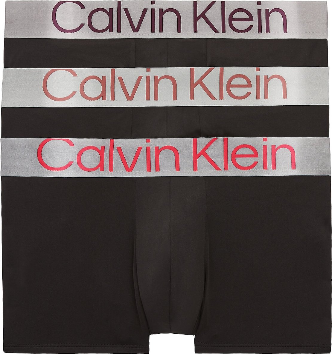 Calvin Klein Underwear Boxerky šedá / švestková / červená / černá