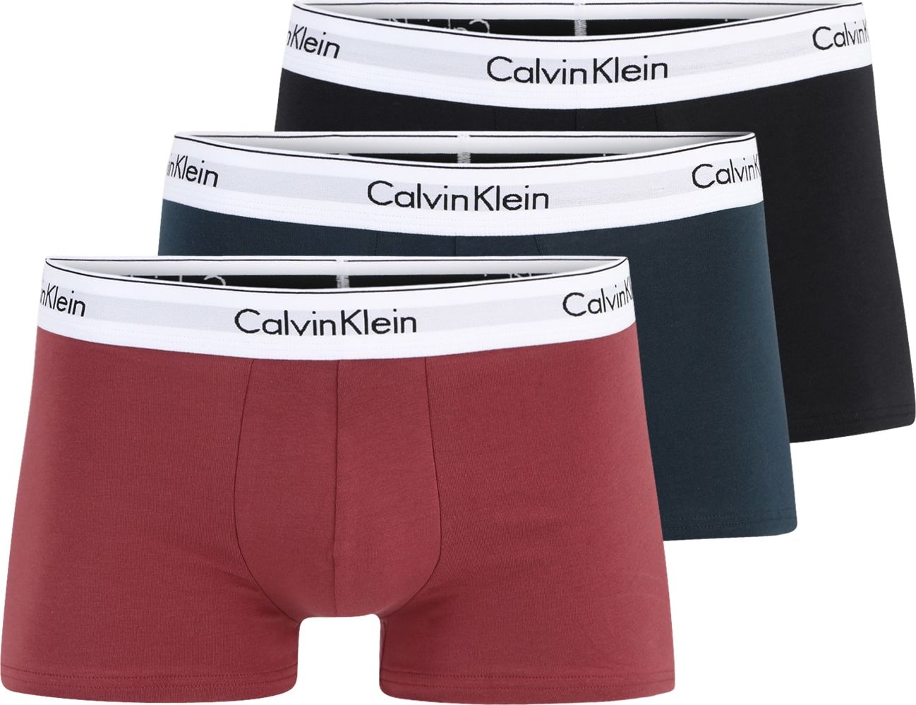 Calvin Klein Underwear Boxerky modrá / tmavě růžová / černá / bílá