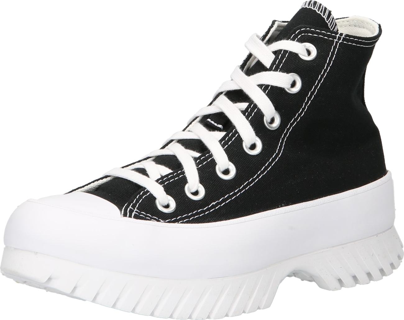 CONVERSE Kotníkové tenisky 'Chuck Taylor All Star Lugged 2.0' černá / bílá