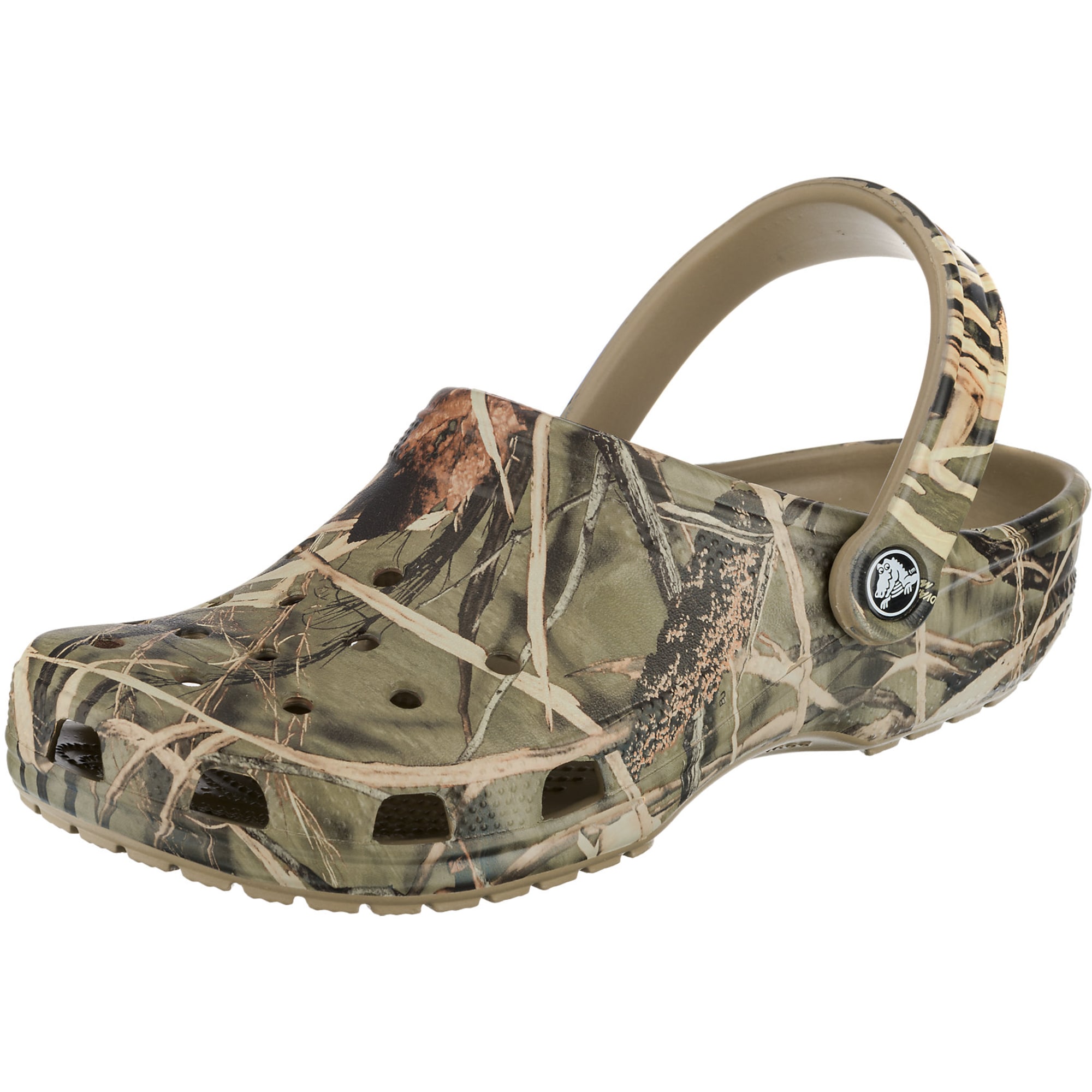 Crocs Pantofle 'Classic Realtree' béžová / hnědá / khaki / černá