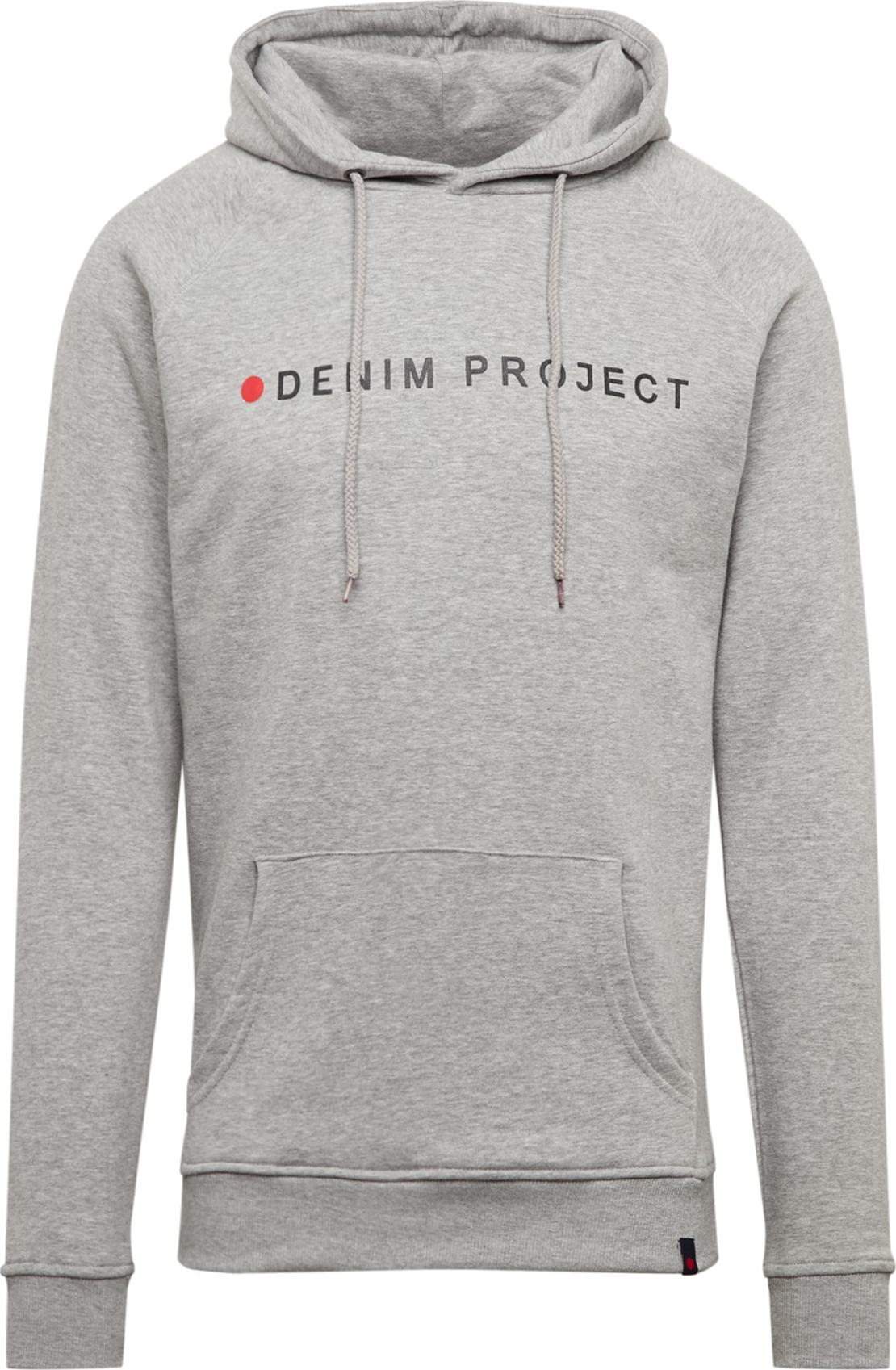 Denim Project Mikina námořnická modř / světle šedá