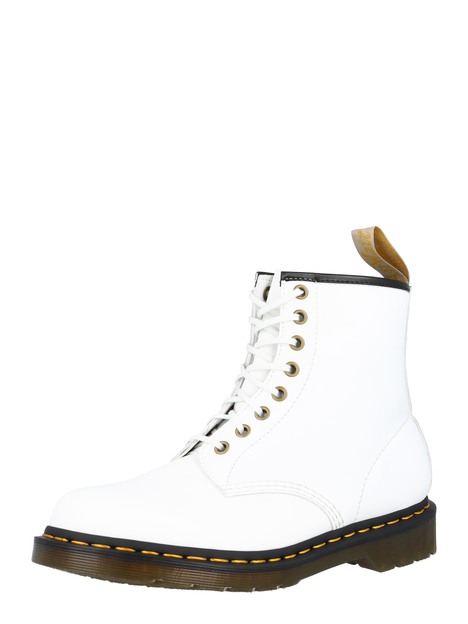 Dr. Martens Šněrovací kozačky žlutá / černá / bílá